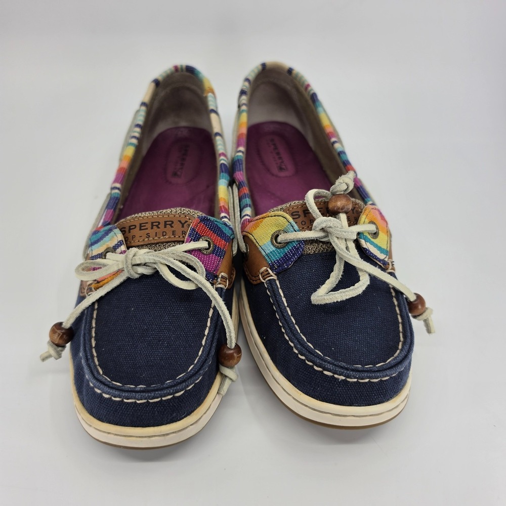 Sperry Topsider Women's Southwest Pattern Boat Shoe, Size 10M Multicolor Rainbow - Picture 3 of 11